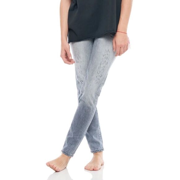 Sandrine Rose High Waisted Skinny Jeans Size 30 Distressed Grey - Picture 3 of 7